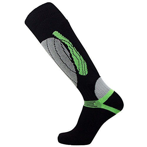 1 Pair - Black/Neon Green
