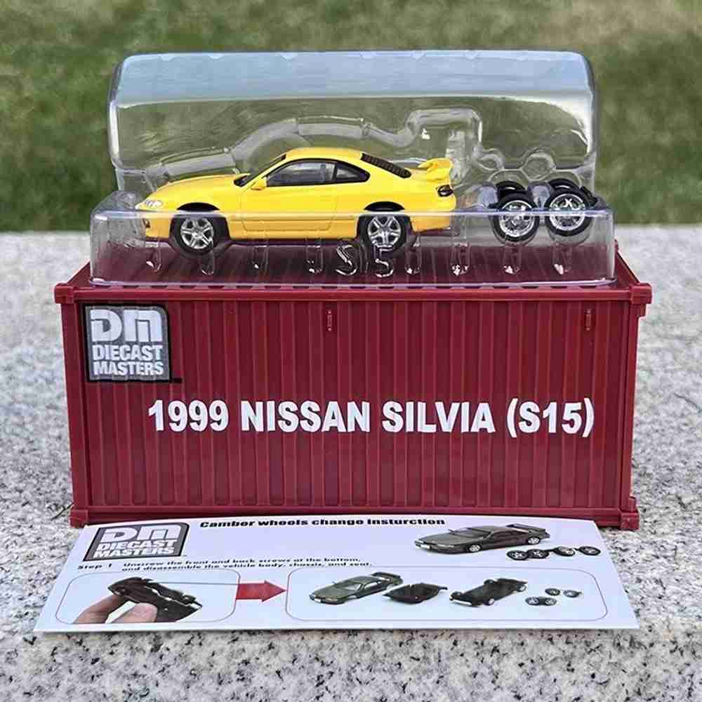 1:64 DieCast Nissan Silvia S14 S15 Model Car - Collectible Miniature Toy for Hobbyists & Car Enthusiasts | Perfect Gift for Birthday, Christmas & Display Collection | DM Container Brand