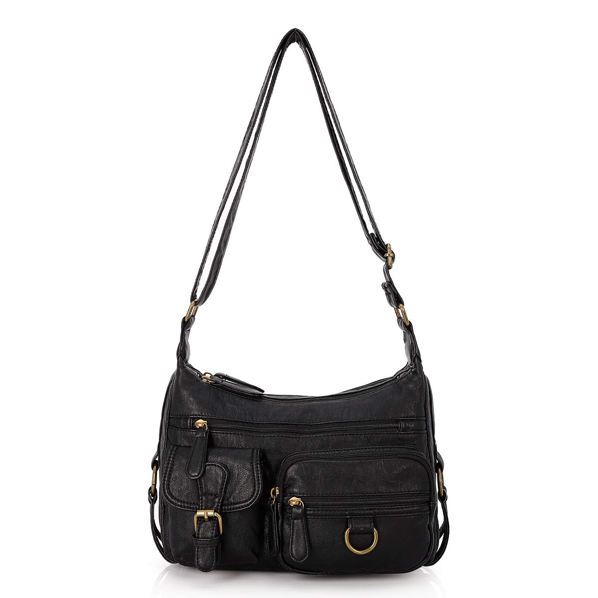 Angel Barcelo Crossbody Shoulder Bag - Women's PU Leather Purse for Daily Use & Travel