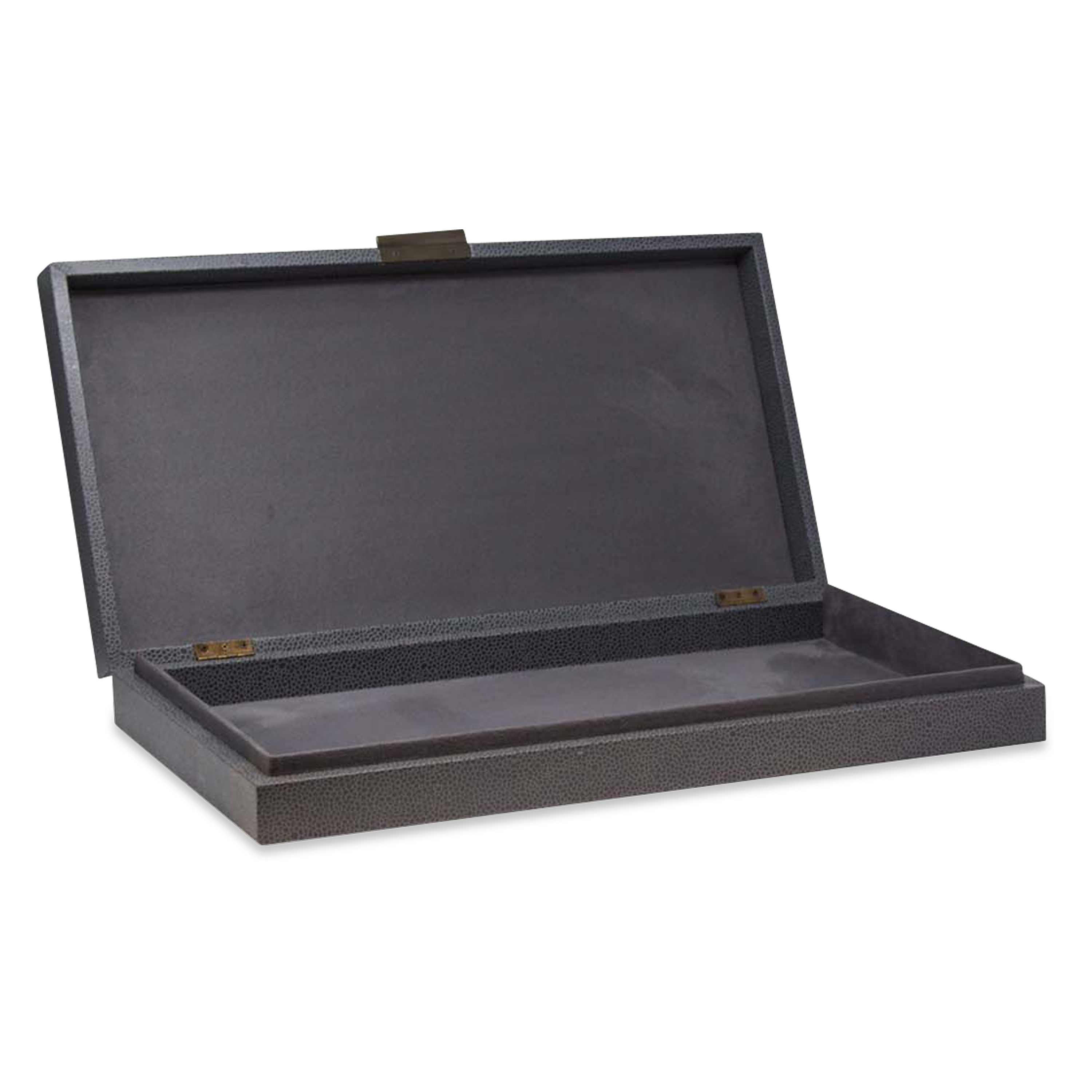 Genuine Leather Jewelry Box with Soft Lining - Elegant Blue Storage Case for Rings, Necklaces & Accessories | Perfect for Travel, Home & Gift Giving