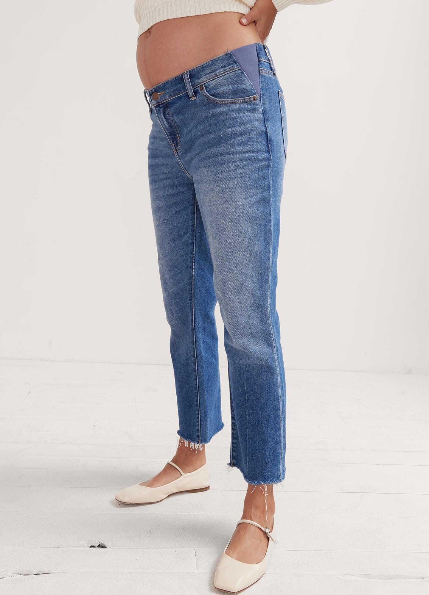 Best Maternity Jeans for Pregnant Women - High Waist Stretchy Denim Pants for Comfort & Style - Perfect for Work, Casual Wear & Everyday Outfits