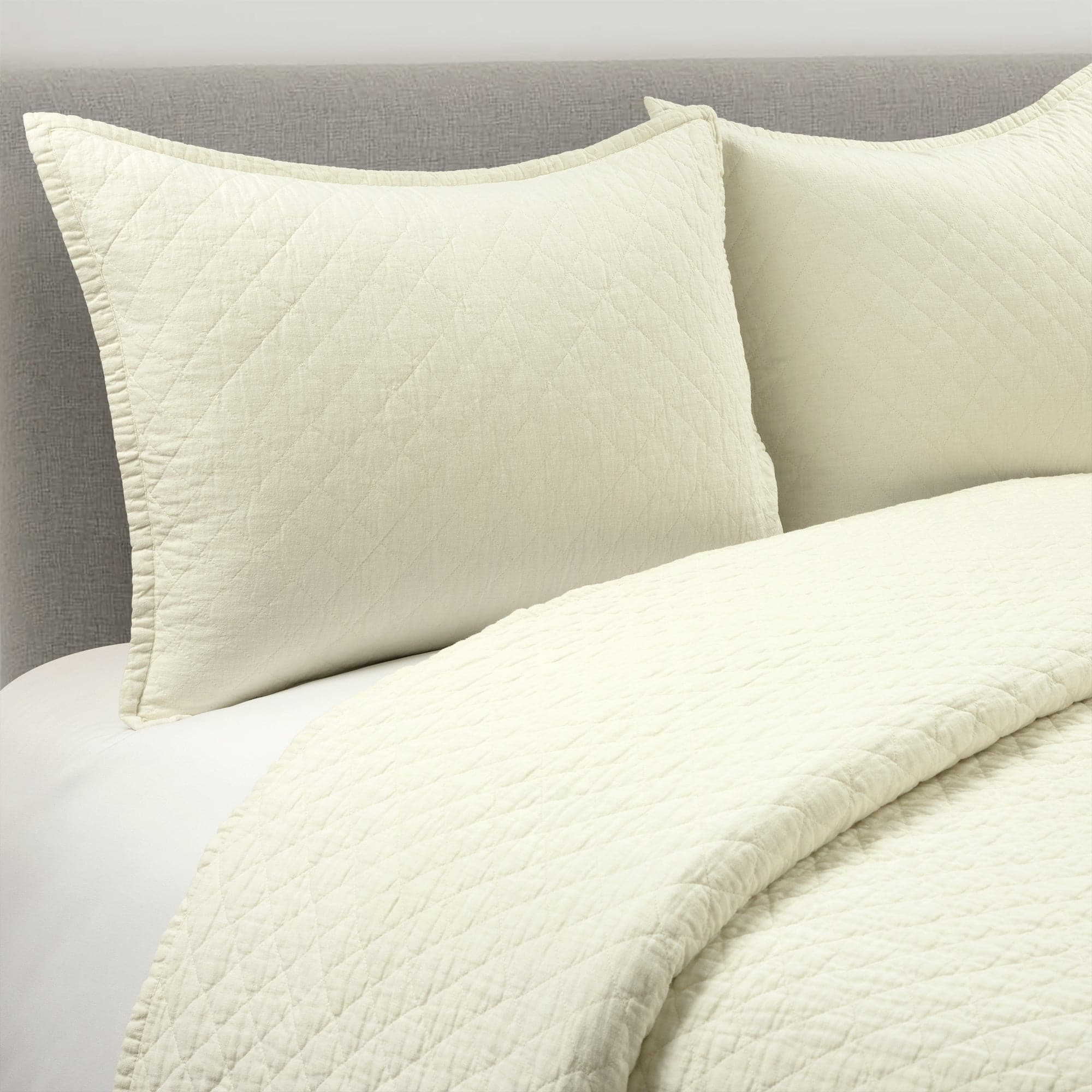 Premium Belgian Flax Linen & Cotton Blend 3-Piece Quilt Set - King/Queen Size - Soft Breathable Bedding for All Seasons - Perfect for Master Bedroom, Guest Room & Vacation Homes