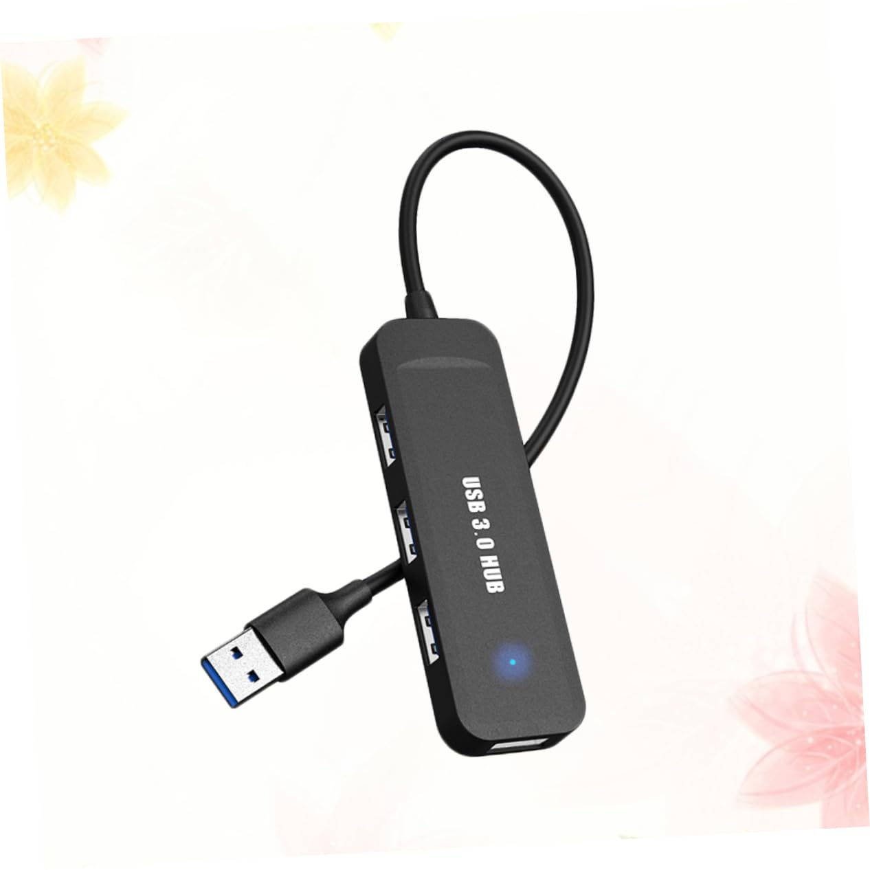 OSALADI 4-Port USB 2.0 Hub Adapter - Ultra Slim USB Splitter for Laptop, Notebook & Computer - High-Speed Data Transfer - Perfect for Home Office, Gaming & Travel Accessories