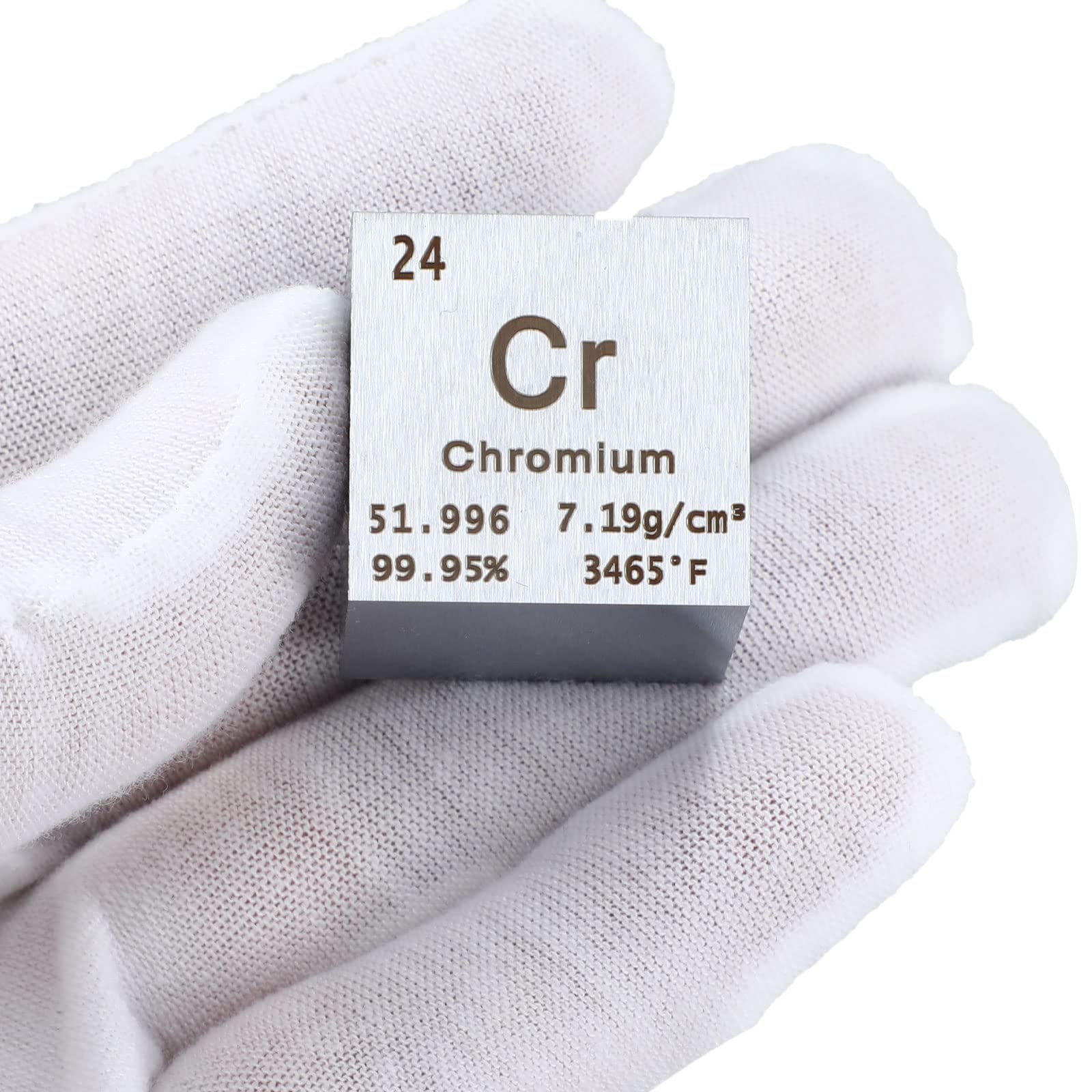 High Density Chromium Cube (1 Inch) - Perfect for Element Collections, Science Lab Experiments & Physics Demonstrations | Great for STEM Education, Classroom Learning & Gift Ideas