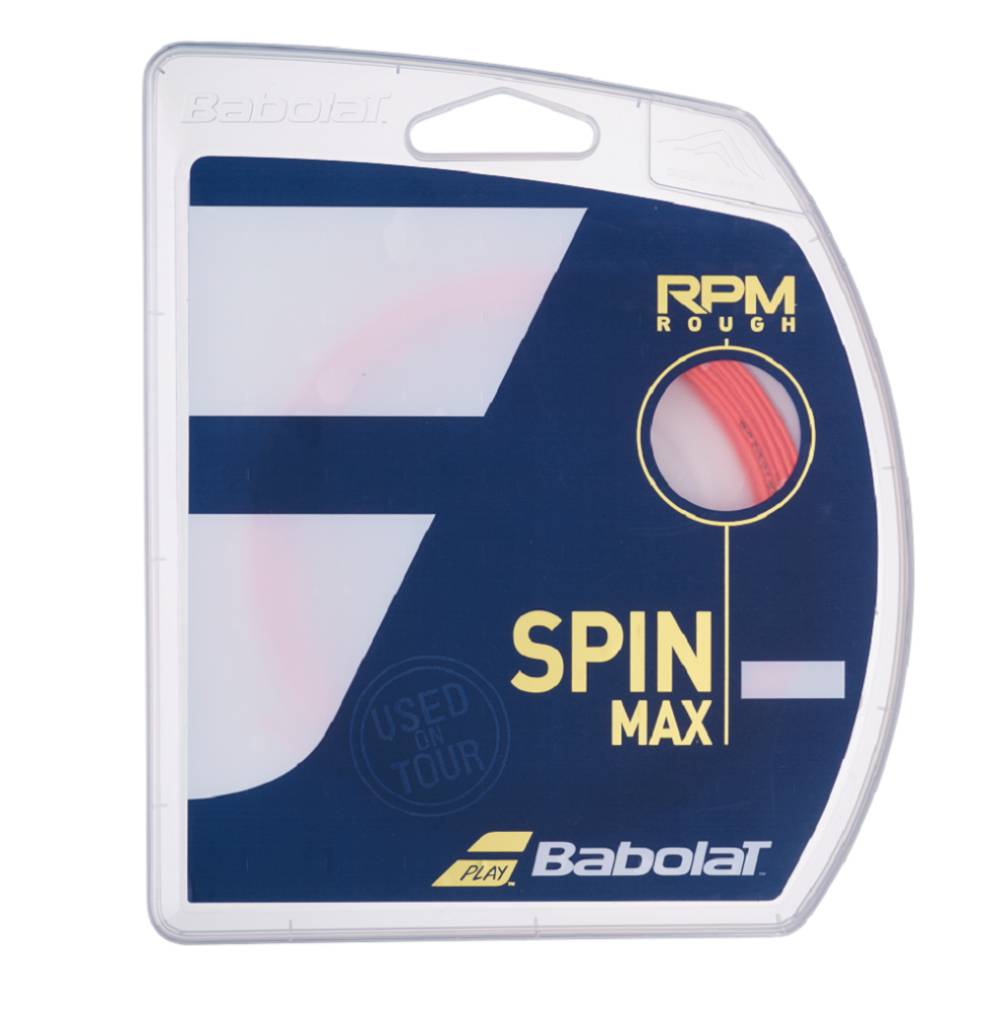 Babolat RPM Rough 16/1.30 Tennis String - Red | High-Performance Polyester String for Spin & Control | Perfect for Competitive Players & Tournament Play