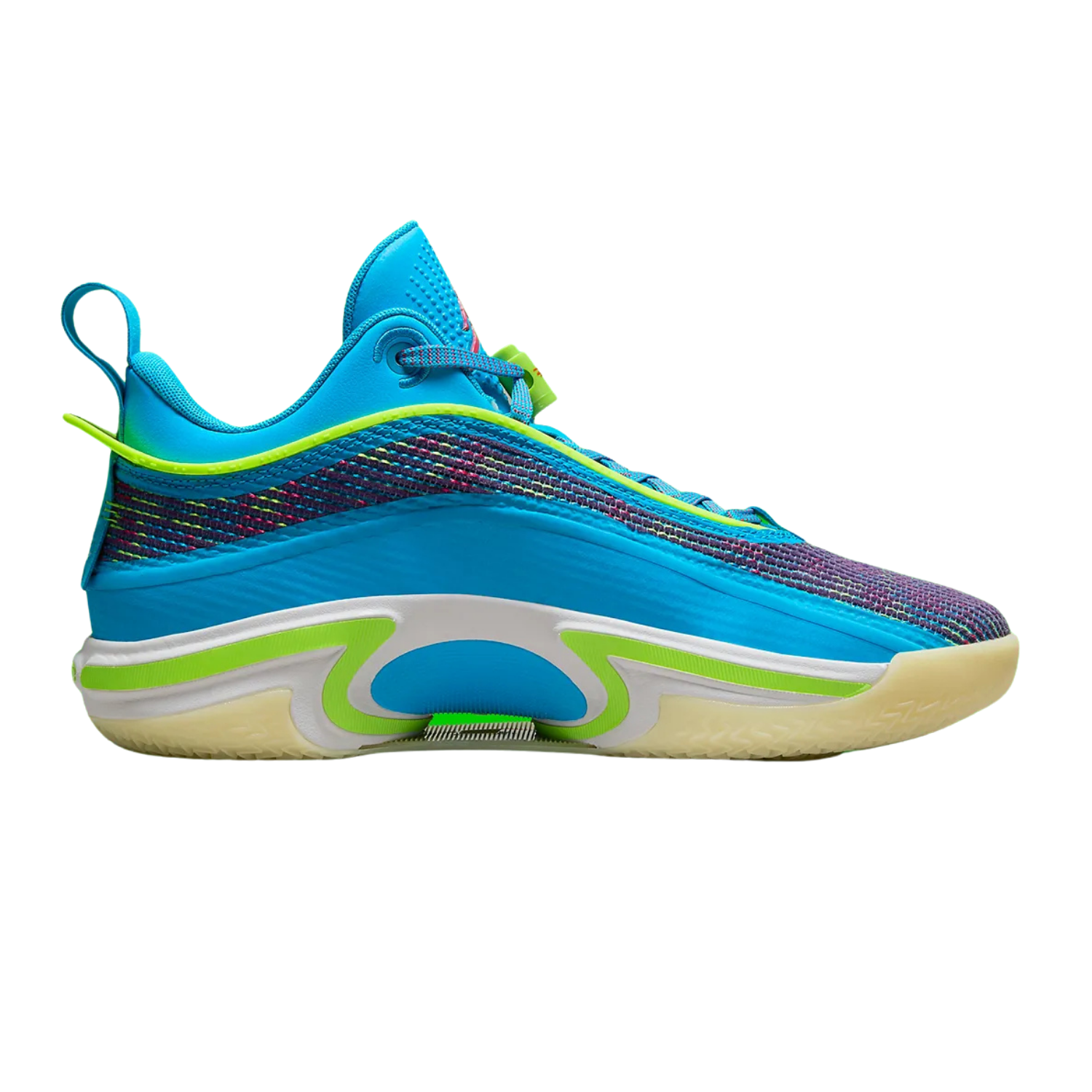Jordan 36 Low Luka Doncic PE Basketball Shoes - Laser Blue/Electric Green/Electro Purple | Performance Sneakers for Men's Basketball & Streetwear Fashion