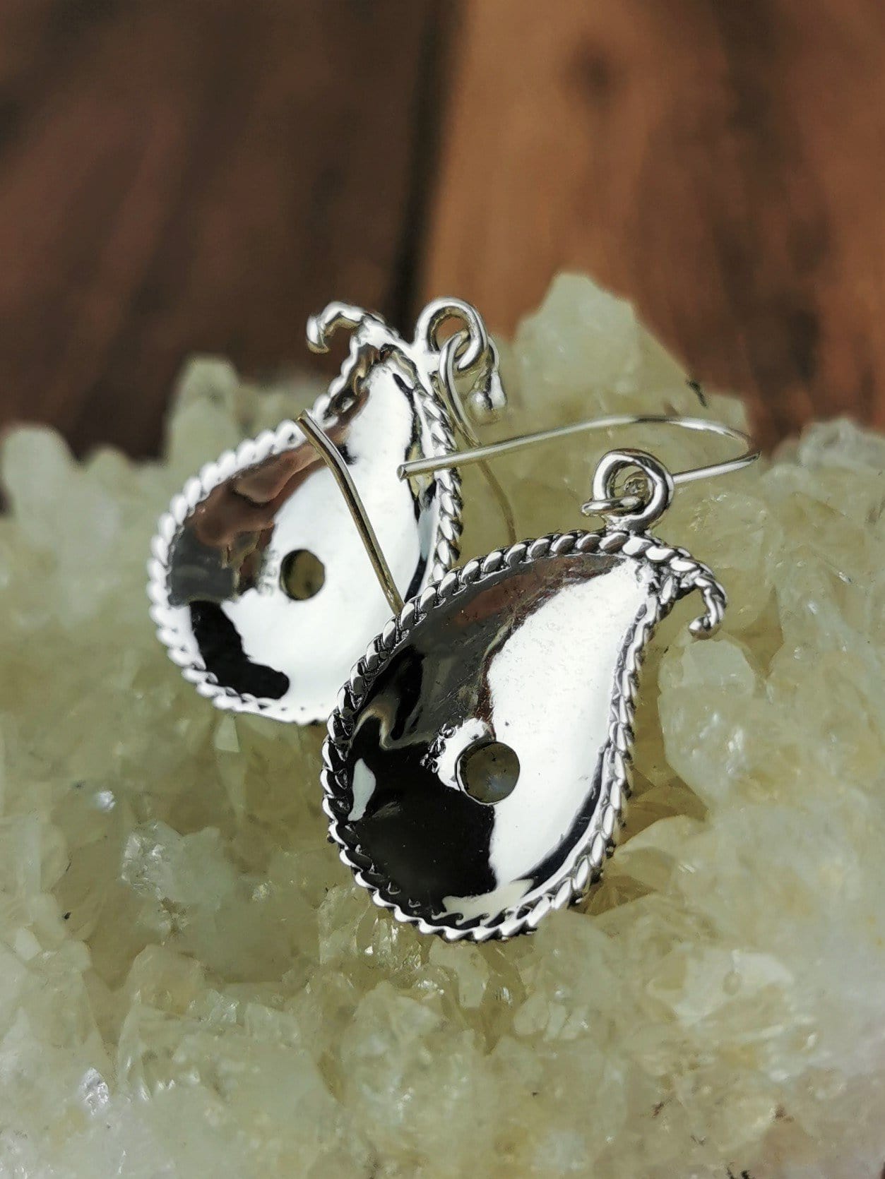 Exquisite Boteh Drop Moonstone Earrings – Handmade Sterling Silver Dangle Earrings for Women | Perfect for Weddings, Parties & Special Occasions
