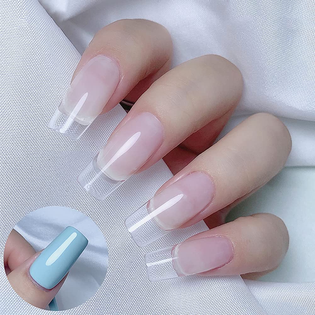 100PCS Artificial Nails Kit with 3 Nail Glues & M Roller Comb - Full Set False Nails for Women & Men - Perfect for Salon, Home Manicure & Hair Styling