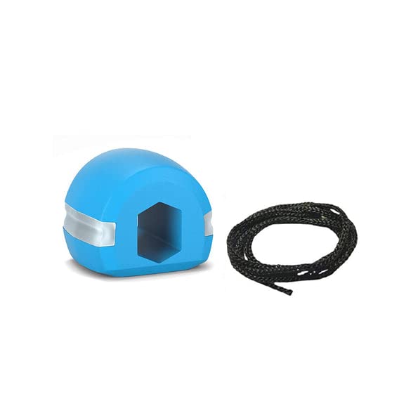 SSHOP V CN Blue Jaw Exerciser - Strengthen & Define Your Jawline Fast | Facial Muscle Trainer for Men & Women | Perfect for Home Gym & Travel