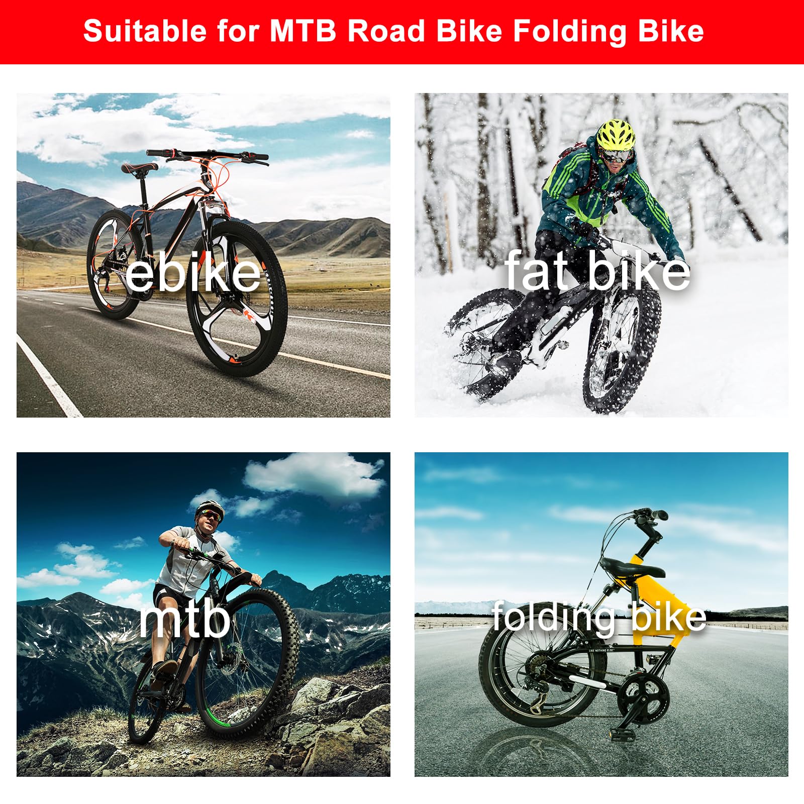 Premium MTB Hydraulic Disc Brake Set - Front & Rear Zoom Hydraulic Brake Kit with Aluminum Alloy Levers & PM Adapter for XC & Road Bikes | Perfect for Mountain Trail Riding & Urban Commuting