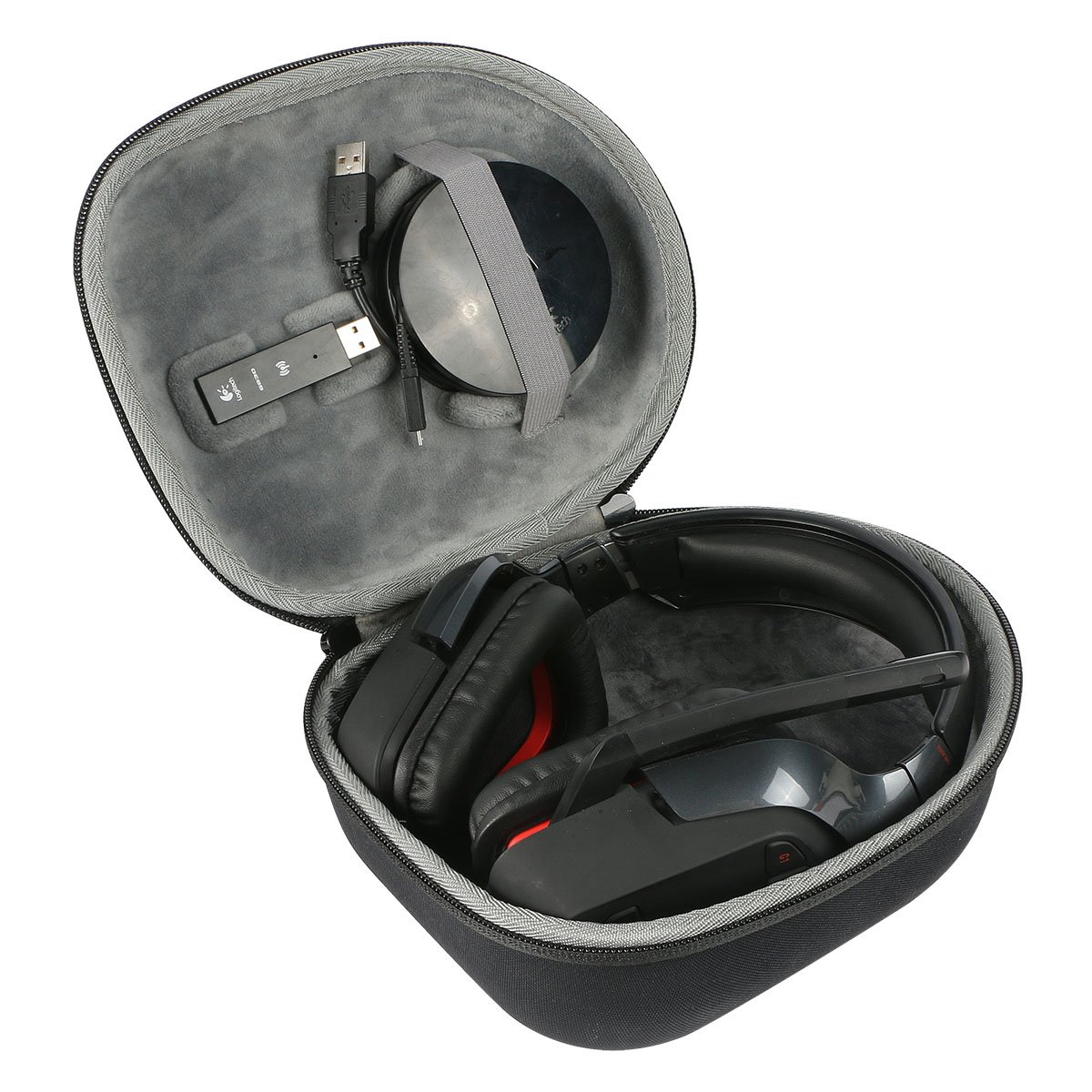 CO2CREA Hard Travel Case for Logitech G933 G930 G430 G230 G35 Wireless Gaming Headset - Protective Storage Box for PC/Mac Gaming Headphones & Mic (Case Only) - Perfect for Travel, Storage & Organization