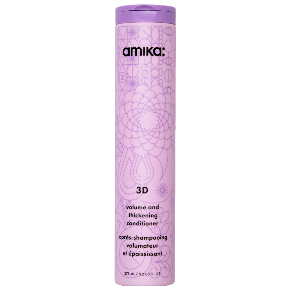 Amika 3D Volume & Thickening Conditioner for Fine Hair - Hair Thickening Treatment for Volume & Body - Salon Quality Hair Care for Daily Use at Home
