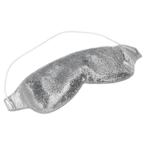 Cooling & Heating Eye Gel Pads for Dark Circles, Puffy Eyes & Fine Lines - Reusable Silver Gel Eye Mask for Fatigue Relief & Skincare - Perfect for Home, Office & Travel Use