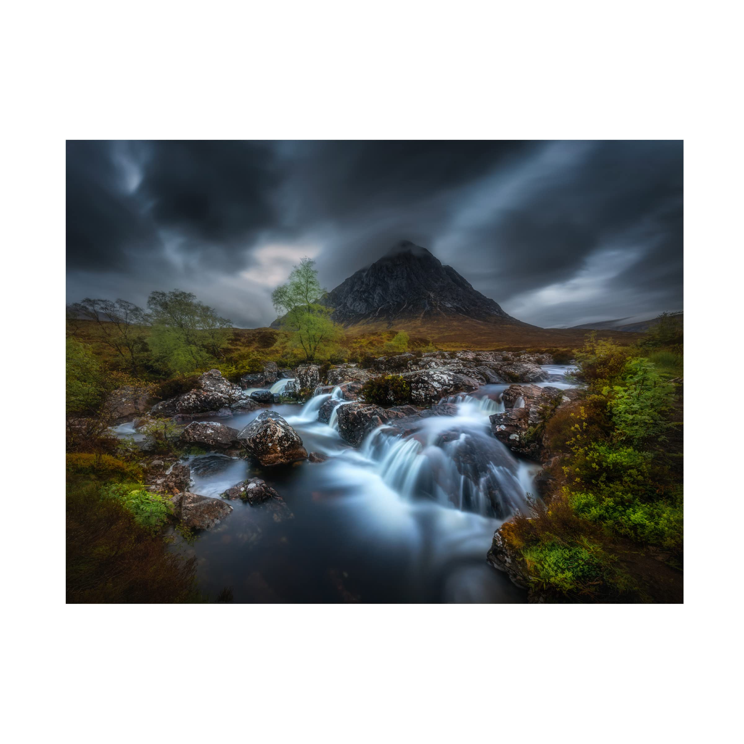 Trademark Fine Art 'River' Canvas Wall Art by Tomasz Rojek - Stunning Landscape Painting for Living Room, Bedroom & Office Decor