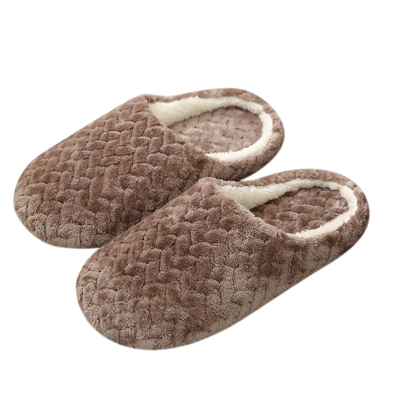 Aniywn Memory Foam Slippers for Men & Women - Soft Plush Lined House Shoes with Non-Slip Sole for Indoor/Outdoor Use - Perfect for Home, Office, and Relaxation