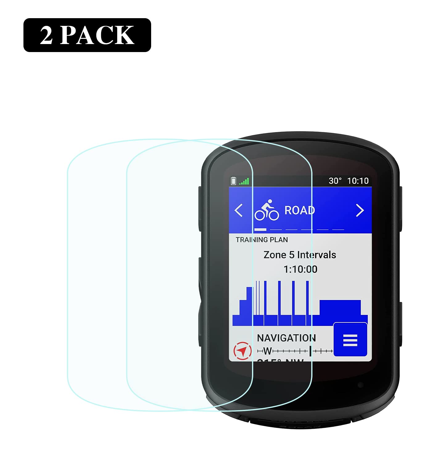 Garmin Edge 840/540 Screen Protector 2Pack, 9H Tempered Glass for Cycling GPS