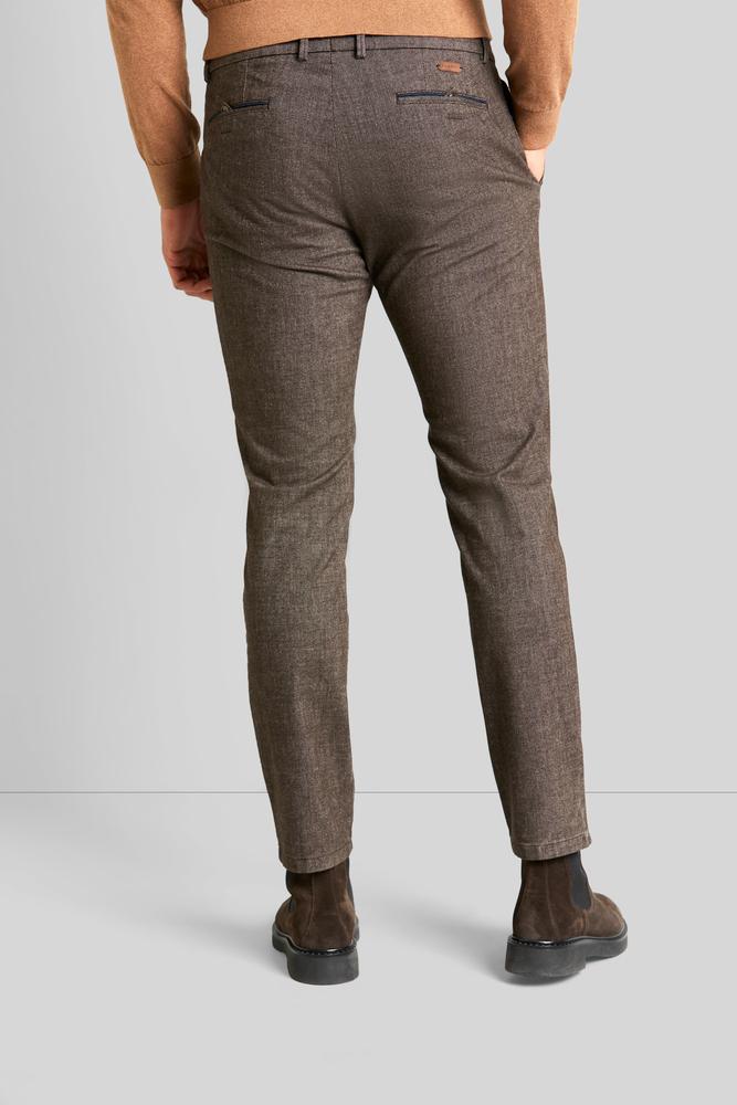 BUGATTI Men's Casual Pants - Army Green Stretch Comfort Fit Trousers for Work, Travel & Outdoor Activities