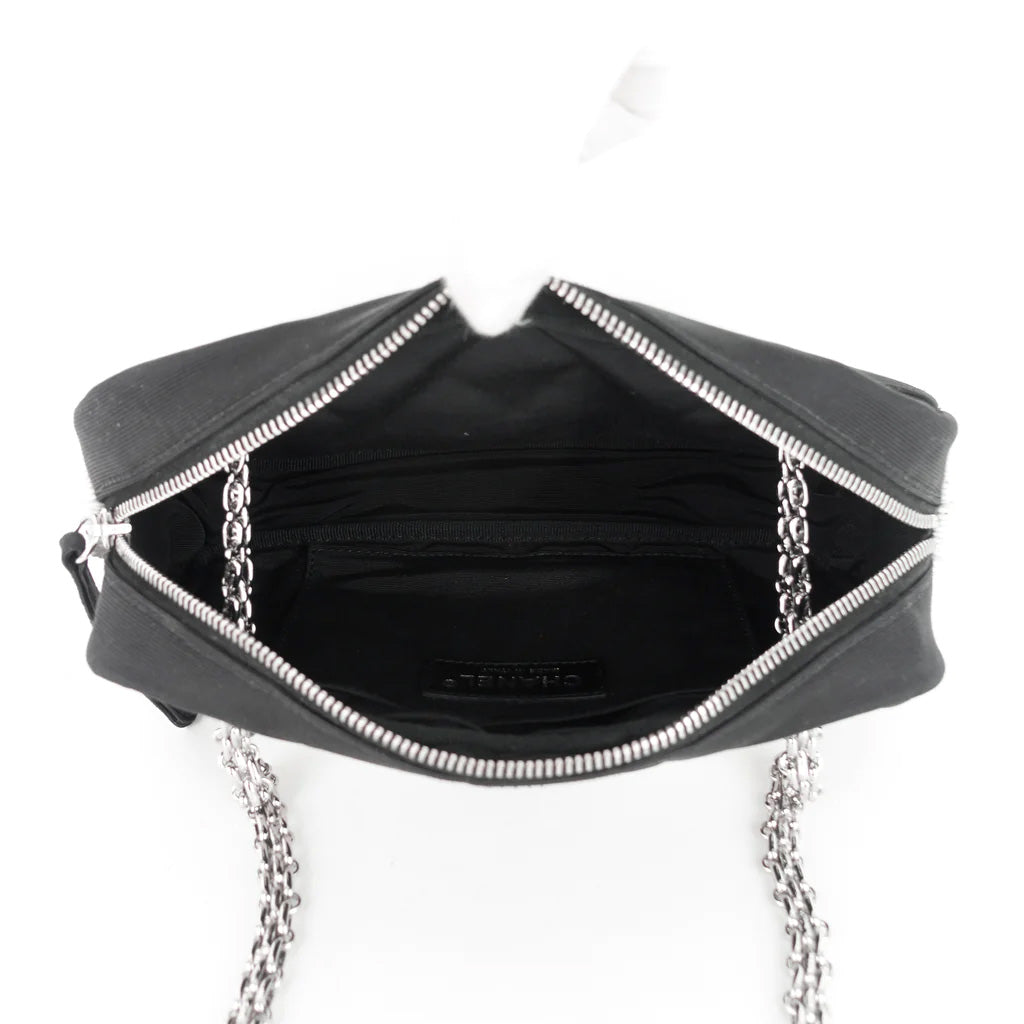 Chanel Reissue Small Black & Ivory Nylon Shoulder Bag for Women | Luxury Designer Crossbody Purse | Perfect for Evening Events, Date Nights & Fashion Outings