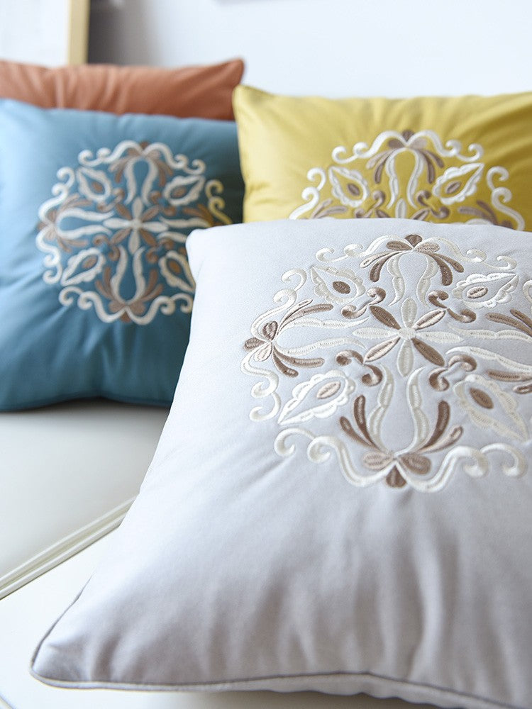 Decorative Flower Pattern Throw Pillows for Couch - Modern Contemporary Sofa Pillow Covers - Soft Accent Pillows for Living Room, Bedroom & Home Decor