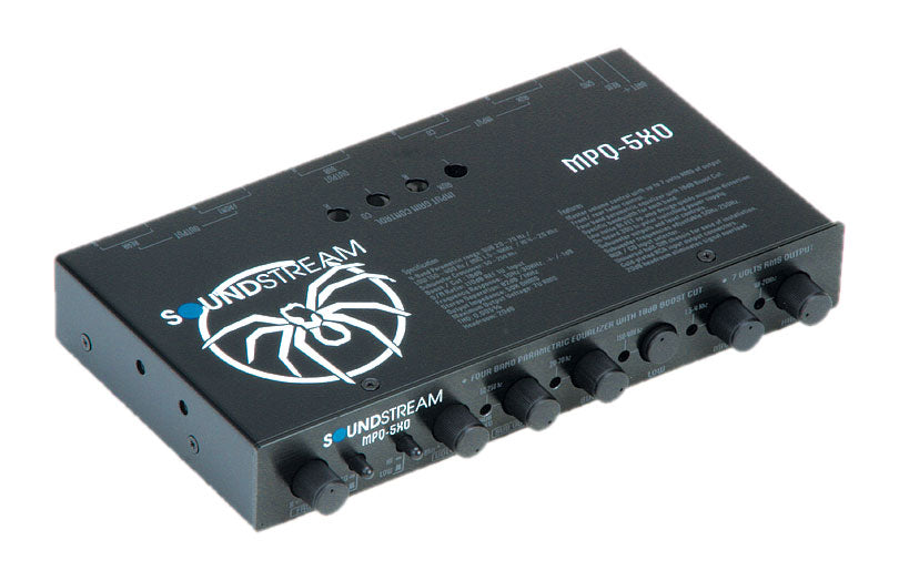 Soundstream MPQ 5XO - High Power 5-Channel Car Amplifier for Crystal Clear Audio | Perfect for Car Audio Systems, Home Theater & Bass Boost Setups