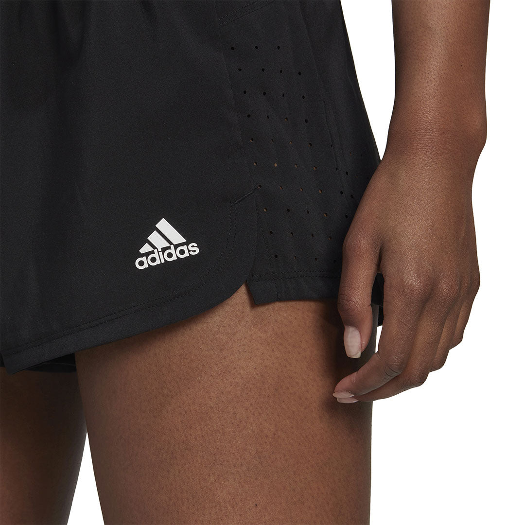 Adidas Women's Perforated Pacer Running Shorts - Lightweight Breathable Workout Shorts for Running, Gym & Yoga (HD3925) | Perfect for Summer Sports & Active Lifestyle