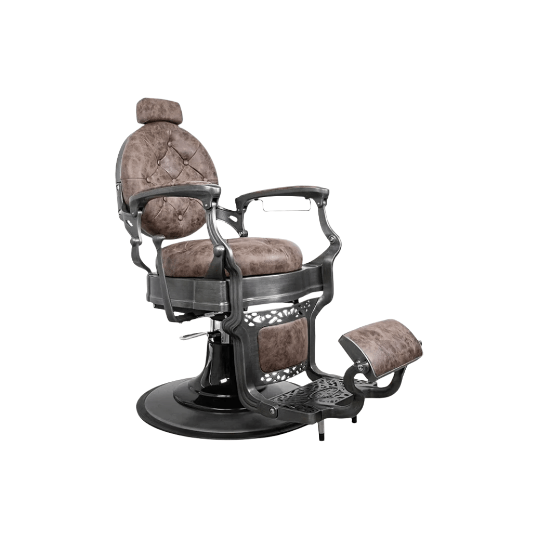 Professional Barber Chair for Salon & Home Use - Heavy Duty Hydraulic Styling Chair with Adjustable Height & Reclining Backrest - Perfect for Haircuts, Shaves & Styling