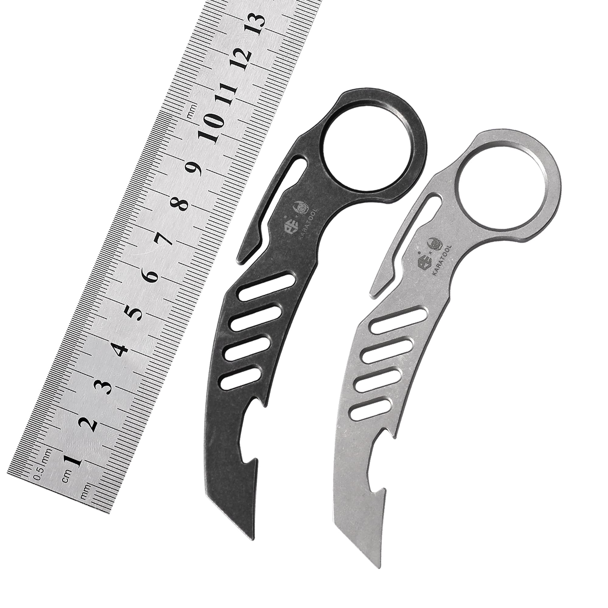 Premium Titanium Pry Bar Tool by Petrified Fish - Black | EDC Multi-Tool for Camping, Survival, and Everyday Carry | Durable & Lightweight for Outdoor Adventures