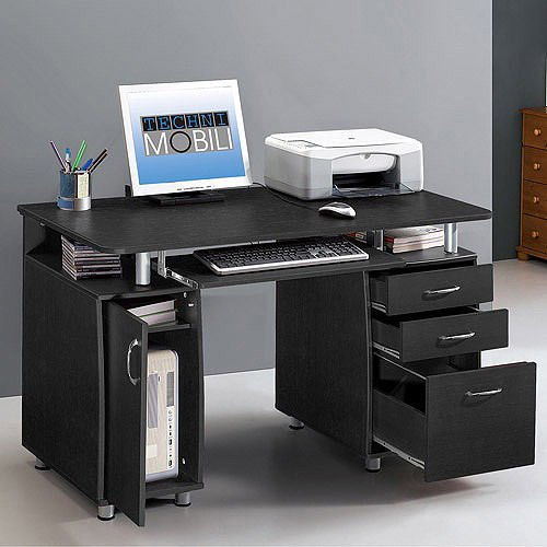 Super Storage Computer Desk for Home & Office Workspace