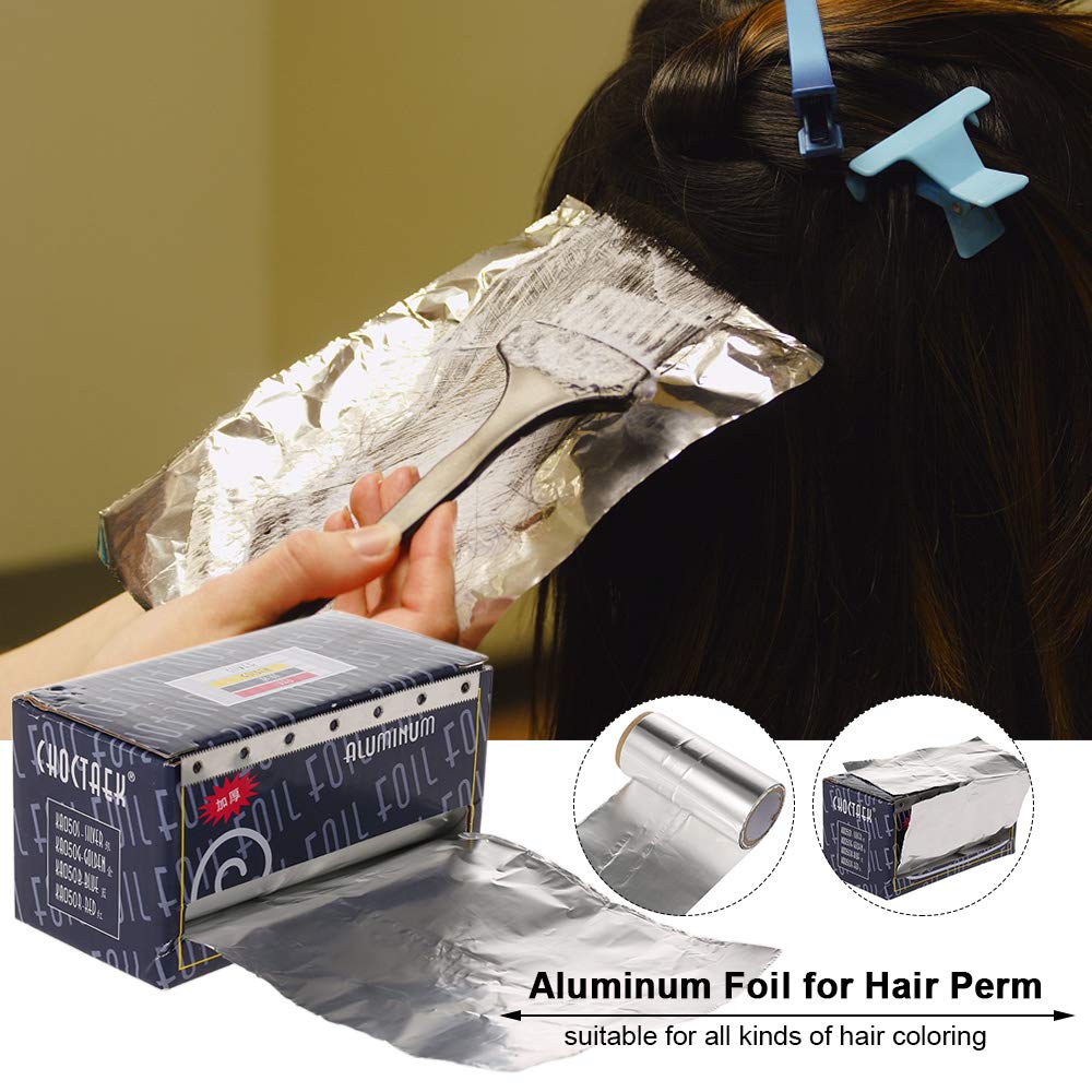 Professional Aluminum Foil for Hair Perm & Coloring - Salon-Grade Styling Tools & Hairdressing Supplies | Perfect for Salon Treatments, DIY Hair Coloring & Perming at Home