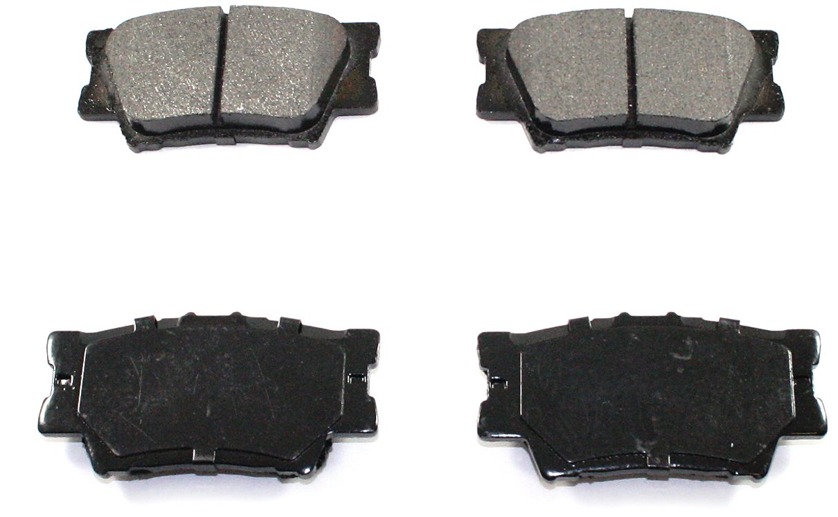 DuraGo BP1212 C Rear Ceramic Brake Pads for Cars - High Performance Low Noise Brake Pads for Smooth Stopping - Perfect for Daily Commute, Highway Driving and Heavy Load Vehicles