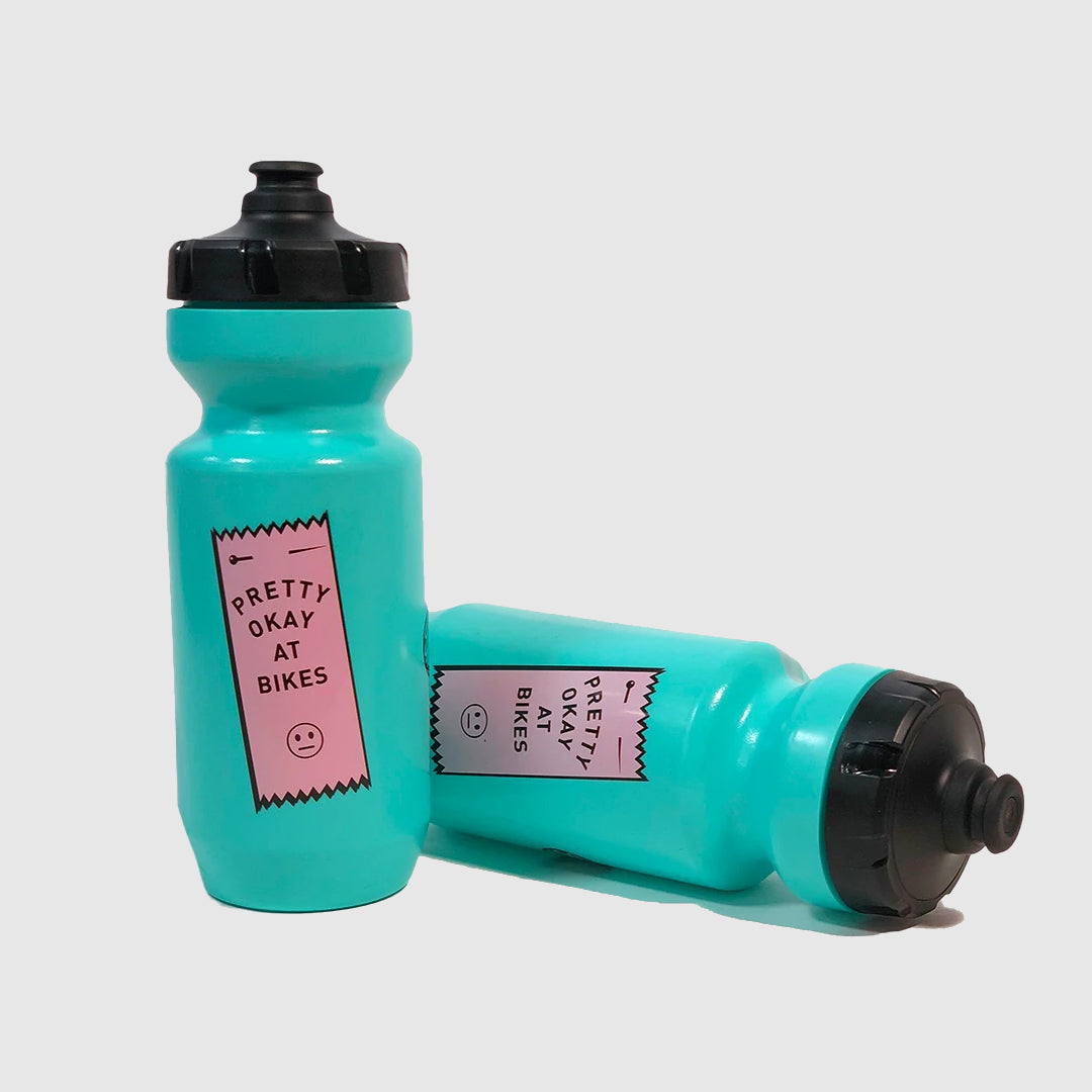Pretty Okay At Bikes? Water Bottle Set - Durable Cycling Bottles for Road & Mountain Bikes - Perfect for Workouts, Commuting & Outdoor Adventures