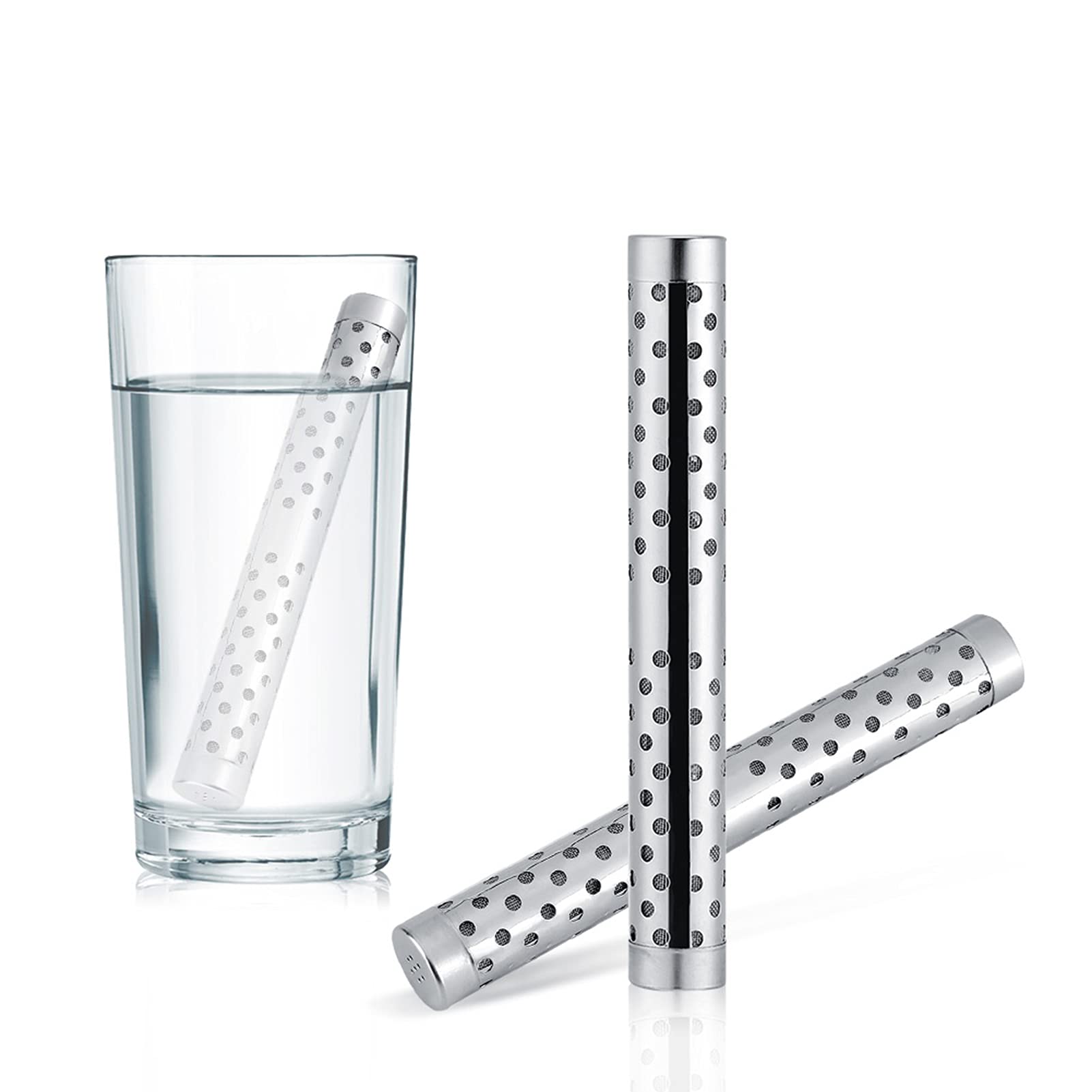 Hydrogen Water Stick - Stainless Steel Portable Hydrogen Alkaline Water Ionizer with pH Balancer & Mineral Purifier | for Home, Travel, Gym & Outdoor Hydration