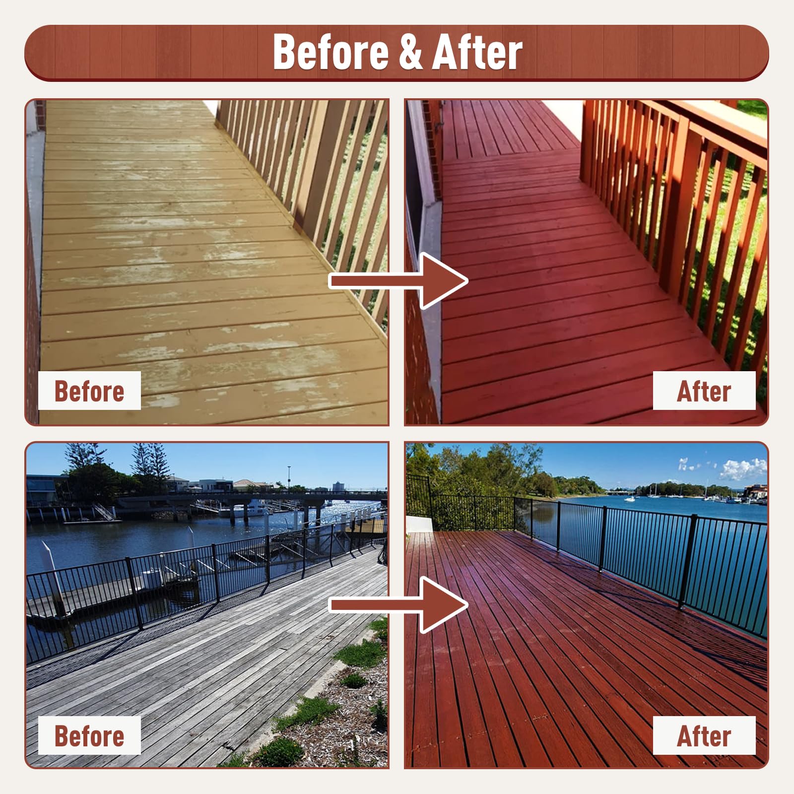 DWIL Premium White Wood Paint - No Sanding Required, Fast Drying Water-Based Furniture Paint for Doors & Cabinets - Low Odor, Indoor/Outdoor Use - Covers 50-60 sq.ft - Perfect for DIY Home Projects, Furniture Restoration, and Exterior Wood Protection