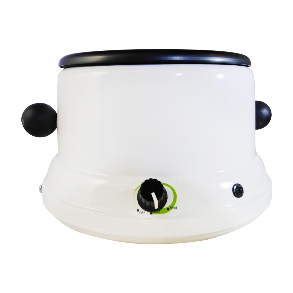 Eco-Friendly Wax Warmer Junior Metal 1 lb White - Perfect for Home Spa, Aromatherapy, and Candle Melting