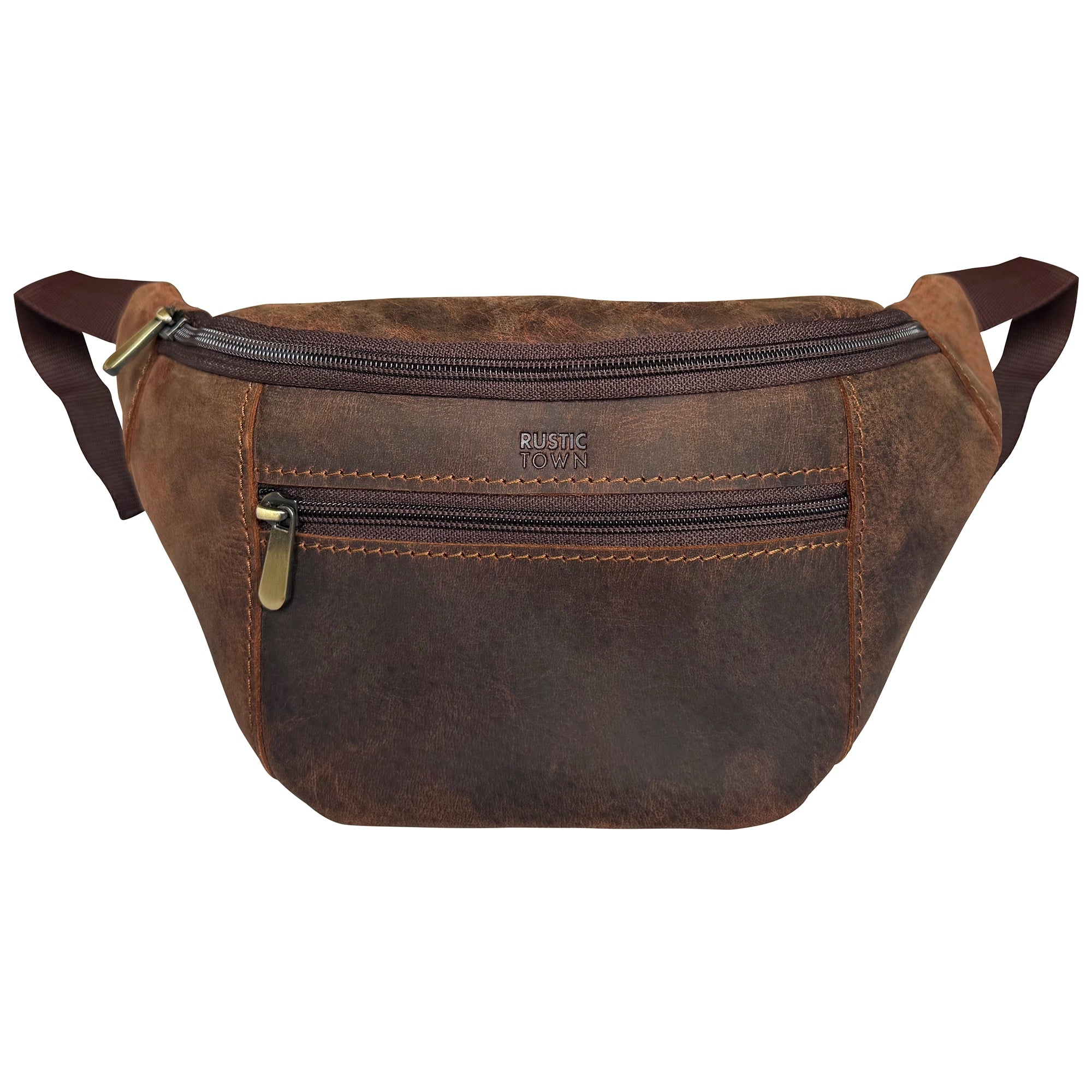 Premium Leather Fanny Pack for Men & Women - Adjustable Waist, Chest & Crossbody Sling Bag - Perfect for Travel, Hiking & Everyday Use