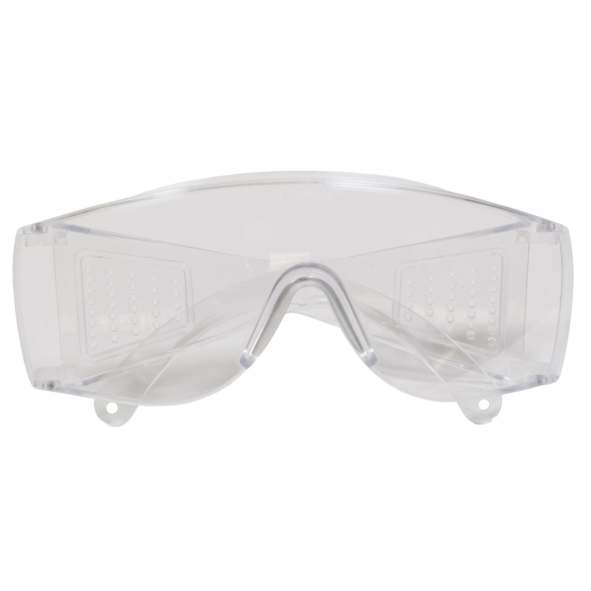 KLEENGUARD Unispec II Safety Glasses (25646) - Clear Lens, UV Protection, Metal-Free Temples - 50 Pairs/Case - Ideal for Construction, Lab Work & Industrial Safety