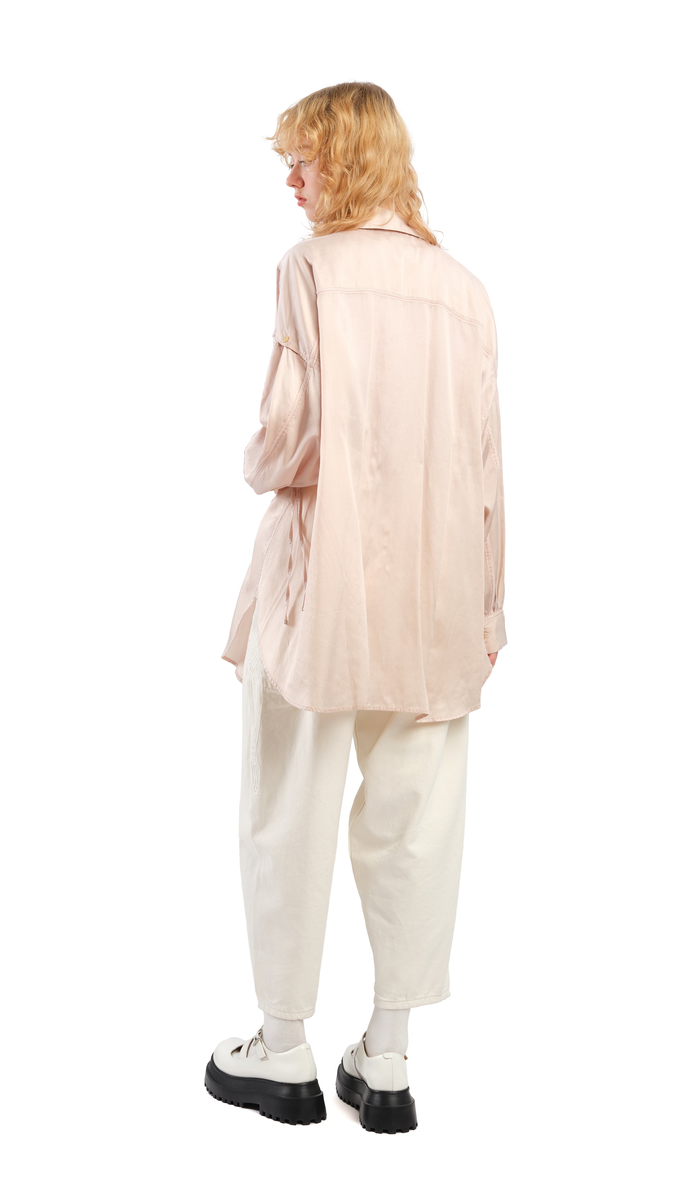 Kurashikizome Oversized Blouse for Women - Japanese Style Loose Fit Casual Shirt - Perfect for Work, Date Night & Everyday Wear