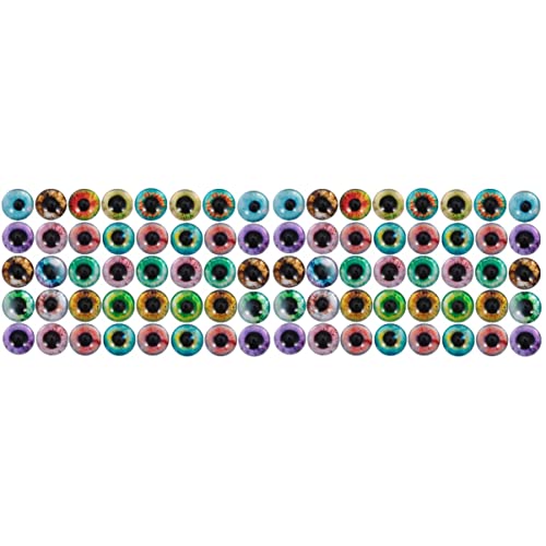COHEALI 100pcs Dragon Eye Cabochons - Glass Gemstone Eyes for DIY Crafts, Jewelry Making, Resin Art - Perfect for Fantasy Decor, Cosplay Accessories & Scrapbooking Projects