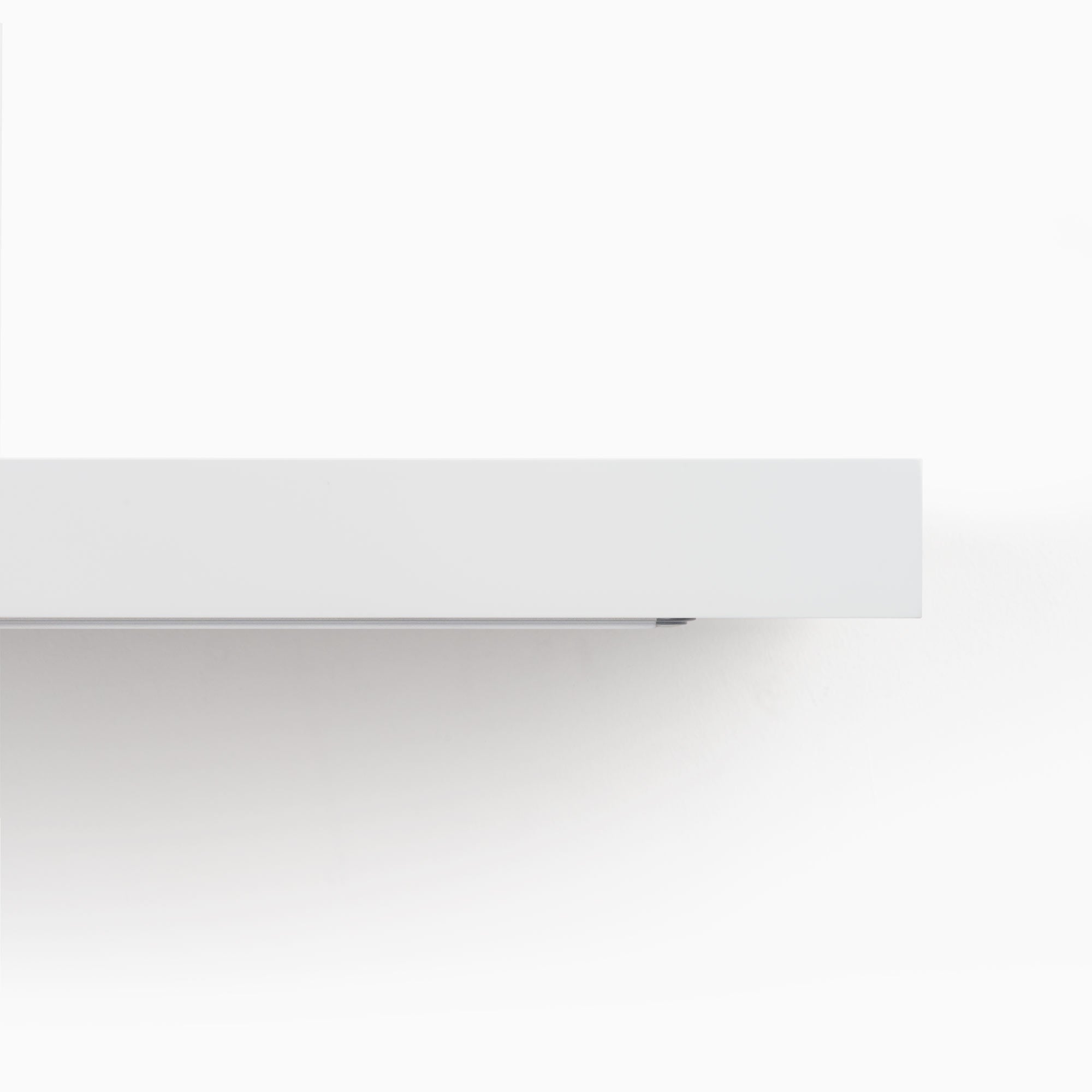 Aksel LED White Floating Shelf - Modern Wall Mounted Display Shelf for Home Decor, Kitchen, Bathroom & Living Room - Perfect for Showcasing Books, Plants & Decorative Items
