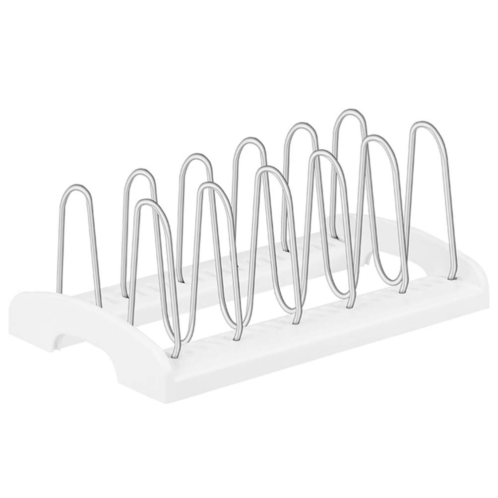 Stainless Steel Dish Drying Rack - Detachable Kitchen Organizer with Bowl Drainer - Space Saving Tableware Storage for Countertop (White) | Perfect for Small Kitchens, Apartments & RV Use