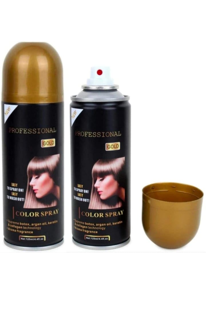 Classyhuda Professional 1 Day Temporary Hair Color Spray for Men & Women - Golden Shade | Quick & Easy Hair Color for Parties, Cosplay & Special Events