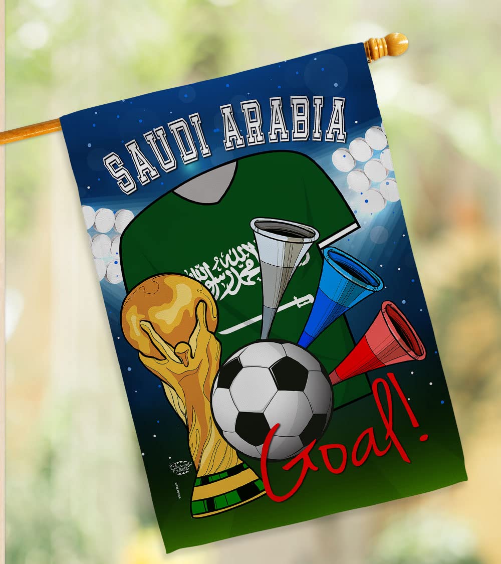 Saudi Arabia World Cup Flag - Outdoor & Indoor Decor for Soccer Fans
