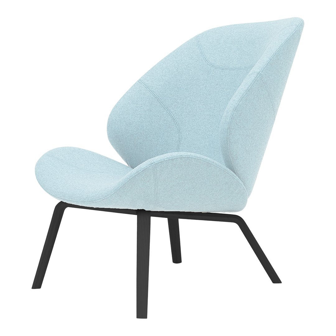 Eden Lounge Chair by Busk Hertzog - Modern Comfortable Accent Chair for Living Room, Bedroom & Patio - Softline Upholstered Relaxation Seating