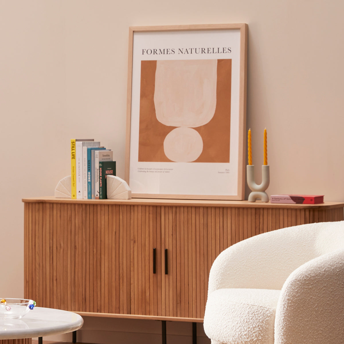 Formes Naturelles Framed Art Print - Modern Wall Decor for Living Room, Bedroom & Office | Nature-Inspired Home Décor