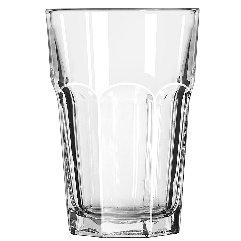 Libbey 15244 Gibraltar 14 oz Beverage Glasses - Set of 36 for Bars, Restaurants & Home Entertaining - Durable Clear Drinking Glasses for Beer, Cocktails & Soft Drinks