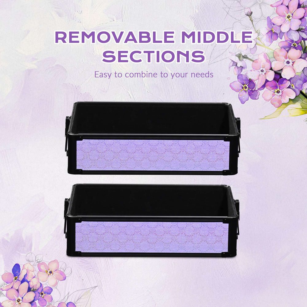 TheLAShop ForgetMeNot Rolling Makeup Case Set (3-Piece) - Professional Cosmetic Organizer for Travel, Salon & Home Storage | Portable Beauty Case with Wheels