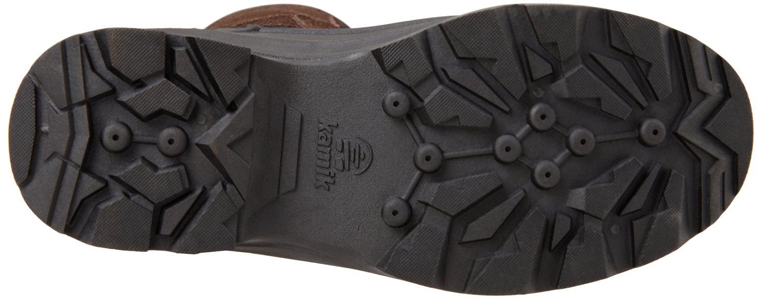 Kamik Nation Plus Leather Snow Boots for Men - Thermal & Waterproof Winter Boots - Ideal for Snow Hiking, Ice Fishing & Cold Weather Outdoor Activities