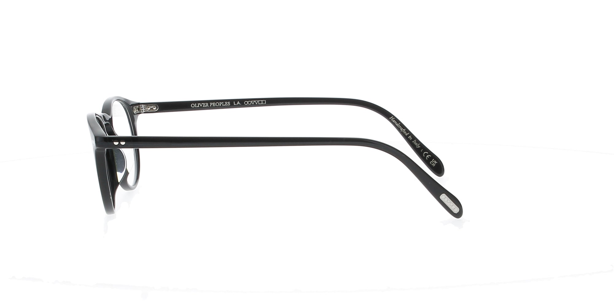 Oliver People's Riley R Frame - Round Black Eyeglasses for Men & Women | Stylish & Durable for Everyday Wear, Office & Outdoor Activities