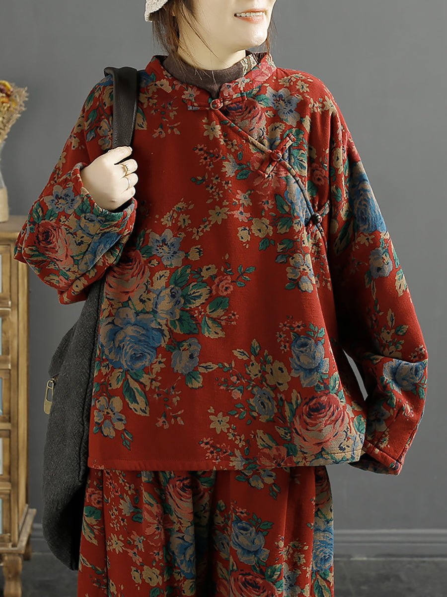 Plus Size Women's Ethnic Floral Loose Fit Tunic Blouse - Stylish Boho Chic Top for Casual Wear, Office & Special Occasions