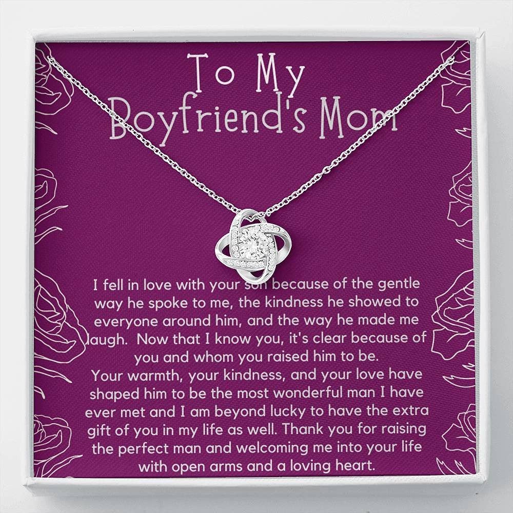 Personalized Jewelry Gift for Boyfriend's Mom - Custom Name Necklace for Women, Mother's Day Gift, Birthday Present, Thank You Gift - Perfect for Special Occasions & Everyday Wear